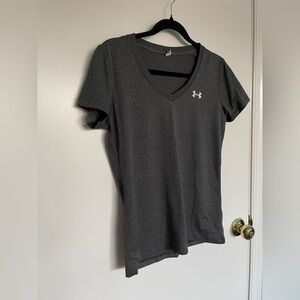 Under Armour Women's Charcoal V-Neck Tee
